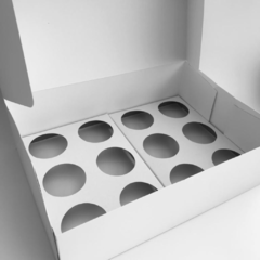 Caja Sin Visor Para 12 Cupcakes