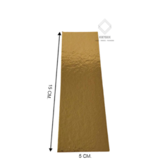 Base laminada dorada - 15x5