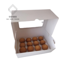 Caja Con Visor Para 12 Mini Cupcakes - Shot