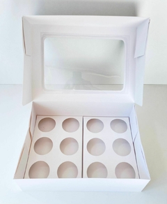 Caja Con Visor Para 12 Cupcakes - comprar online