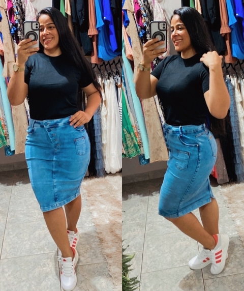 Saia jeans