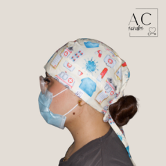 Gorros clínicos con estampado - AC Scrubs