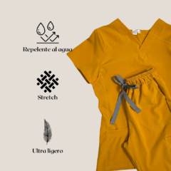 Scrub mostaza mujer - comprar en línea