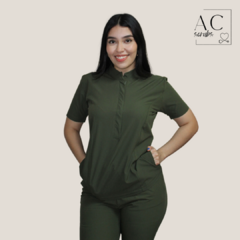 Scrub verde olivo mujer - comprar en línea