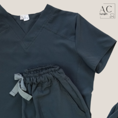 Scrub gris oxford mujer - AC Scrubs