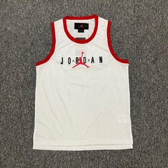 Camisa Regata Jordan - Branco e Vermelho