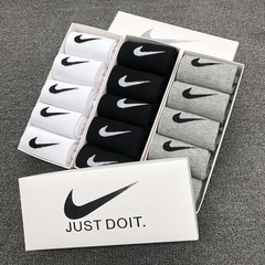 Meias Nike Cano Alto – Caixa com 5 Pares 100% Algodão na internet