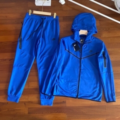 Conjunto Nike Tech Fleece - Azul