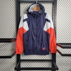 Corta Vento Adidas - Azul, Vermelho e Branco