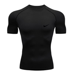 Camisa Casual De Compressão Homem De Corrida Ginásio Esportiva Topo - comprar online