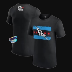 Camiseta WWE CM Punk - Fitness e Luta - Algodão Leve - comprar online