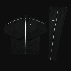 Conjunto Nike Preto com Faixa Branca | Modelo Slim Clássico Street - GOATshopping - WWE, Grifes, Gym, & Sneakers