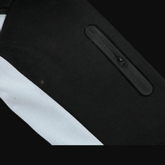 Conjunto Nike Tech Fleece Bicolor | Estilo Cinza e Preto com Capuz