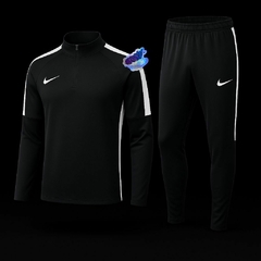 Conjunto Nike Preto com Faixa Branca | Linha Esportiva Elite - comprar online