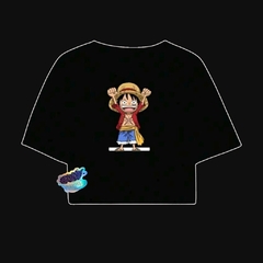 Cropped Feminino One Piece – Luffy Manga Curta - comprar online