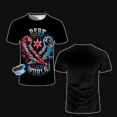 Camiseta WWE CM Punk - Fitness e Luta - Algodão Leve - comprar online