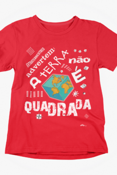 Imagem do A Terra não é quadrada - Quality T-Shirt Infantil Aliencorp