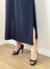 Imagem do Vestido Midi Fenda Preto e Branco