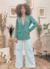 Blazer em Linho Verde Botoes na internet