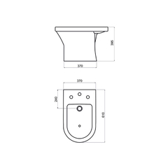 BIDET VARESE 3 AG FERRUM BJA3J * - comprar online