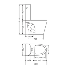 INODORO MARINA LARGO FERRUM IHLMJ * - comprar online