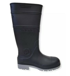 BOTA GOMA NEGRA LARGA C/ PUNTERA T.42 -