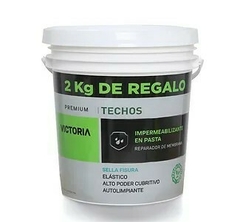 MEMBRANA EN PASTA TECHOS Y MUROS VICTORIA 4 L VERDE FORESTA