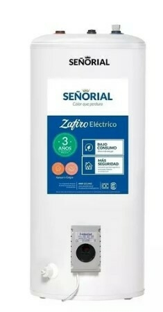 TERMOTANQUE SEÑORIAL 90L ELECT ALT REC 90X41 CM 330010 *