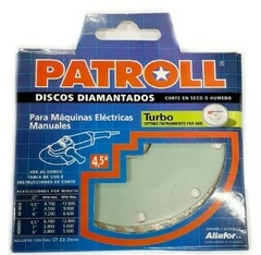 DISCO DIAMANT. PATROLL TURBO 9" *