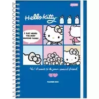 Agenda de Planejamento 2025 Espiral Capa Dura 175x242mm 160 Páginas Hello Kitty 74728-25 Jandaia - 1 Unidade - comprar online