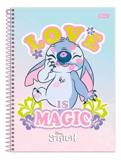 Caderno Universitário Stitch-1 Matéria 80 Folhas-Foroni na internet