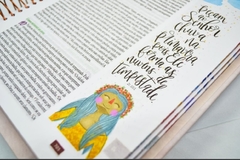 Bíblia Ilustrada Anote Rosa Brilhante - NVT - loja online
