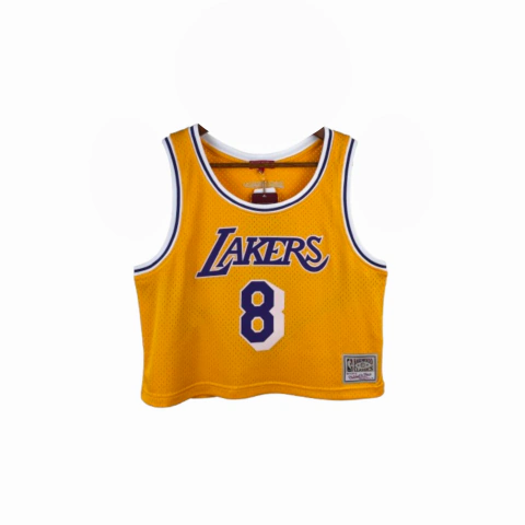 Cropped Los Angeles Lakers HWC Retrô - Feminino - Amarelo