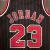 Chicago Bulls HWC Retrô 1995/96 - Masculina - Preta e listras vermelhas 