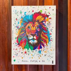 Box Leao Branco 30x40