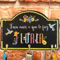 Porta Chaves O Que Te Faz Florir