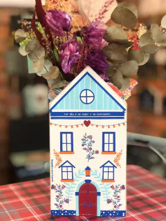 Vaso Casinha Tijolo Lar nao e Lugar 20x10x10