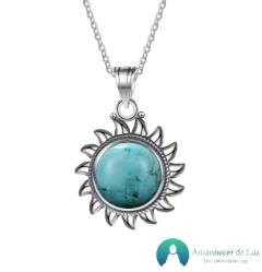 Colar Sol da Harmonia 925 Pedras Naturais Variadas - comprar online