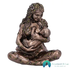 Escultura de Resina Gaia Mãe Terra