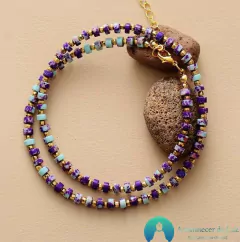 Gargantilha Choker Grace em Pedras Naturais.