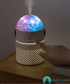 Difusor e Umidificador Eco-Friendly Ideal Para Óleos Essenciais Aromaterapia - Amanhecer de Luz - Seu Universo de Luz Loja Online de Artigos Religiosos