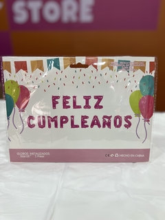 Set de globos Feliz Cumpleaños