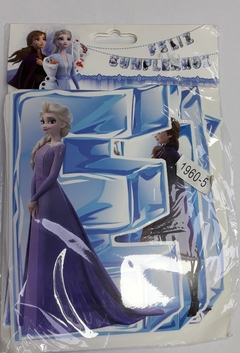 banderin feliz cumpleaños- frozen