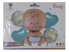 Set de globos Metalizados BABY BOY