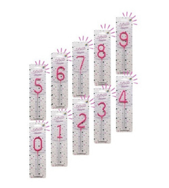 VELA SPARKLE CHISPITA Numero Rosa x un.