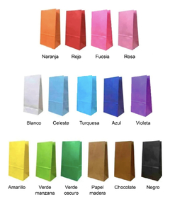 BOLSITAS DE PAPEL X10 UNIDADES