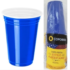 VASO AMERICANO 400CC AZUL X25