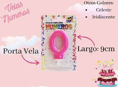 VELA Numero Rosa x un. - comprar online