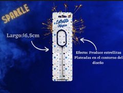 VELA SPARKLE CHISPITA Numero Azul x un. - comprar online