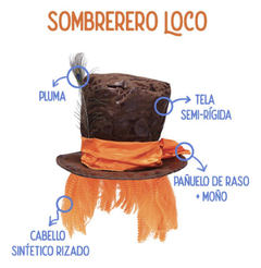 Gorro Sombrerero Loco Alicia